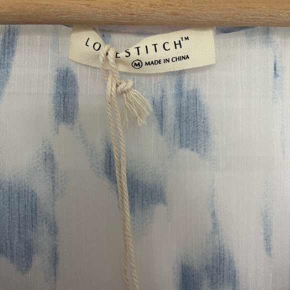 Lovestitch Lavender and Blue Sheer Maxi Dress - Picture 4 of 4